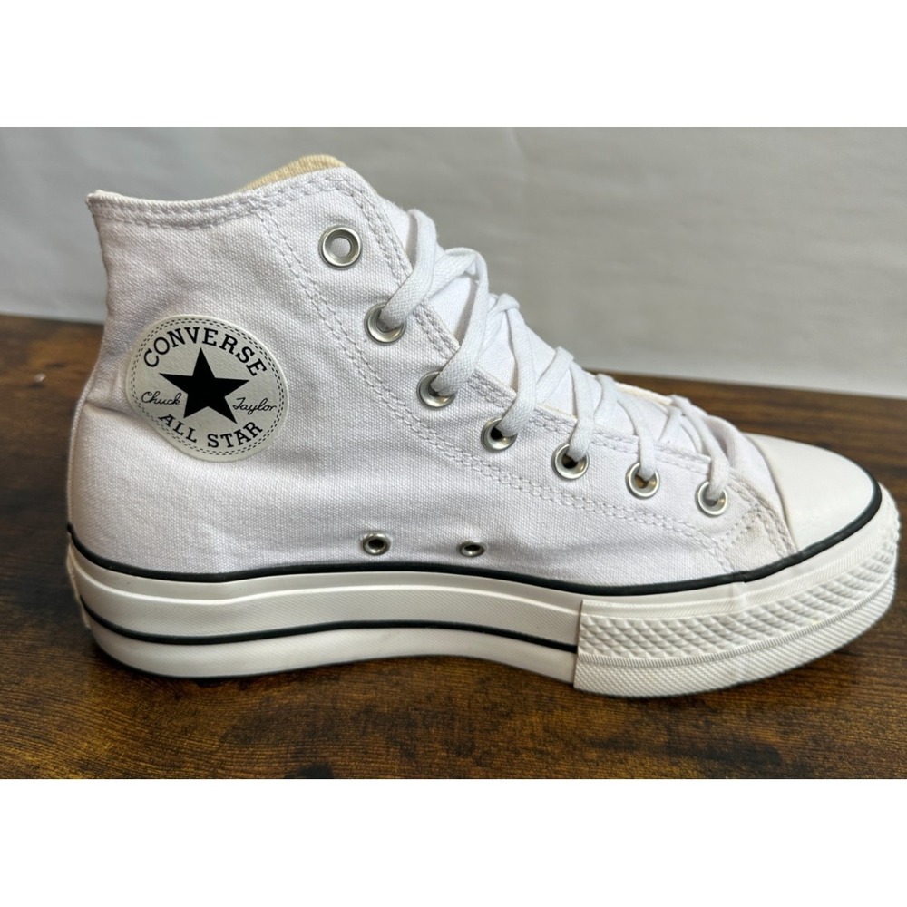Converse Chuck Taylor All Star Platform High White Shoes 560846F Womens Size 8.5 - Picture 16 of 16